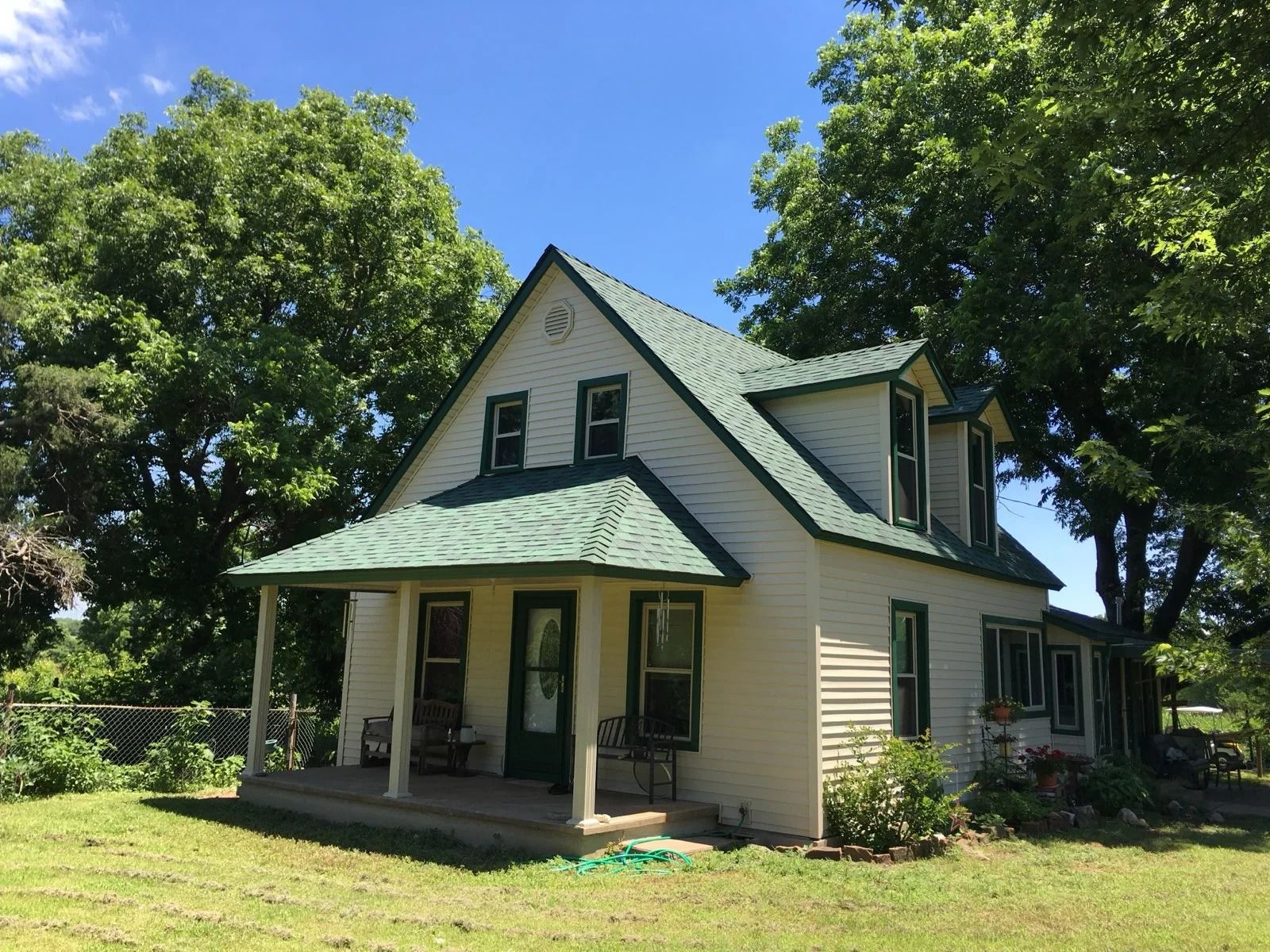 Home exterior after siding renovation